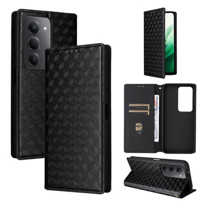 Cubic Grid Texture Flip Leather Phone Case, For Redmi A7 Pro 171mm / Poco C85x 5G, For Redmi 15a 5G, For Redmi Turbo 5 Max / Poco X8 Pro Max, For Redmi Turbo 5 5G / Poco X8 Pro 5G, For Redmi Note 15 Pro+ 5G 163.3mm/Poco M8 Pro 5G                       ...