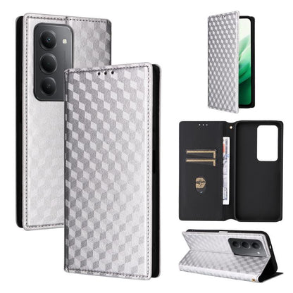 Cubic Grid Texture Flip Leather Phone Case, For Redmi A7 Pro 171mm / Poco C85x 5G, For Redmi 15a 5G, For Redmi Turbo 5 Max / Poco X8 Pro Max, For Redmi Turbo 5 5G / Poco X8 Pro 5G, For Redmi Note 15 Pro+ 5G 163.3mm/Poco M8 Pro 5G                       ...