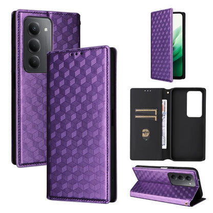 Cubic Grid Texture Flip Leather Phone Case, For Redmi A7 Pro 171mm / Poco C85x 5G, For Redmi 15a 5G, For Redmi Turbo 5 Max / Poco X8 Pro Max, For Redmi Turbo 5 5G / Poco X8 Pro 5G, For Redmi Note 15 Pro+ 5G 163.3mm/Poco M8 Pro 5G                       ...