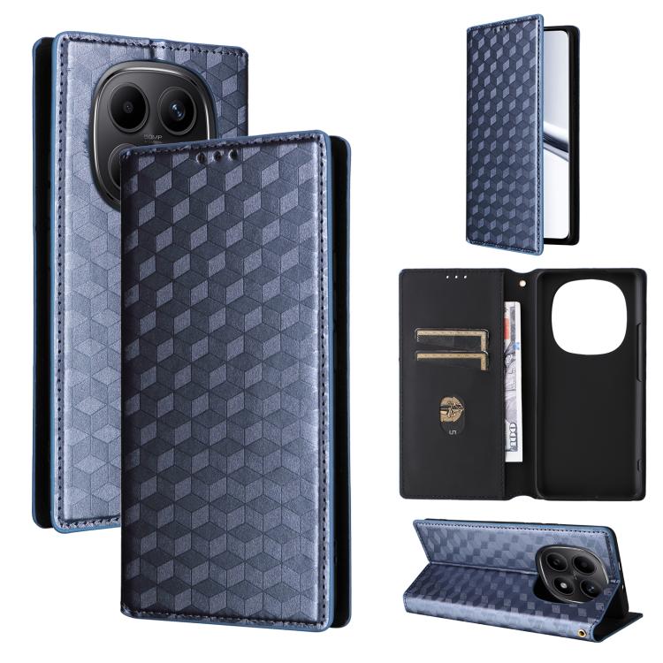 Cubic Grid Texture Flip Leather Phone Case, For Redmi A7 Pro 171mm / Poco C85x 5G, For Redmi 15a 5G, For Redmi Turbo 5 Max / Poco X8 Pro Max, For Redmi Turbo 5 5G / Poco X8 Pro 5G, For Redmi Note 15 Pro+ 5G 163.3mm/Poco M8 Pro 5G                       ...