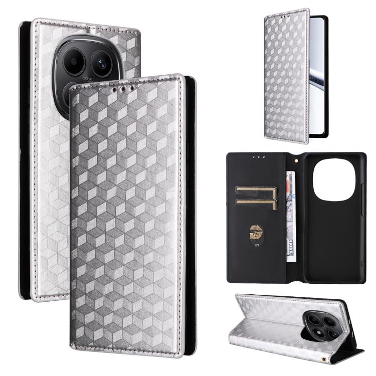 Cubic Grid Texture Flip Leather Phone Case, For Redmi A7 Pro 171mm / Poco C85x 5G, For Redmi 15a 5G, For Redmi Turbo 5 Max / Poco X8 Pro Max, For Redmi Turbo 5 5G / Poco X8 Pro 5G, For Redmi Note 15 Pro+ 5G 163.3mm/Poco M8 Pro 5G                       ...