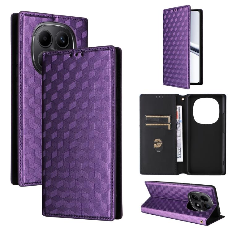 Cubic Grid Texture Flip Leather Phone Case, For Redmi A7 Pro 171mm / Poco C85x 5G, For Redmi 15a 5G, For Redmi Turbo 5 Max / Poco X8 Pro Max, For Redmi Turbo 5 5G / Poco X8 Pro 5G, For Redmi Note 15 Pro+ 5G 163.3mm/Poco M8 Pro 5G                       ...