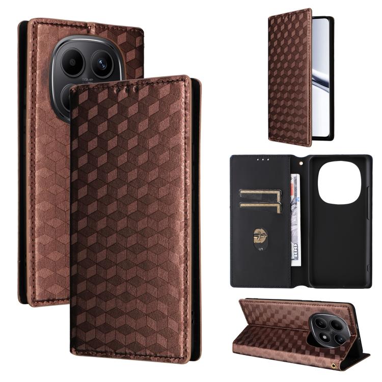 Cubic Grid Texture Flip Leather Phone Case, For Redmi A7 Pro 171mm / Poco C85x 5G, For Redmi 15a 5G, For Redmi Turbo 5 Max / Poco X8 Pro Max, For Redmi Turbo 5 5G / Poco X8 Pro 5G, For Redmi Note 15 Pro+ 5G 163.3mm/Poco M8 Pro 5G                       ...