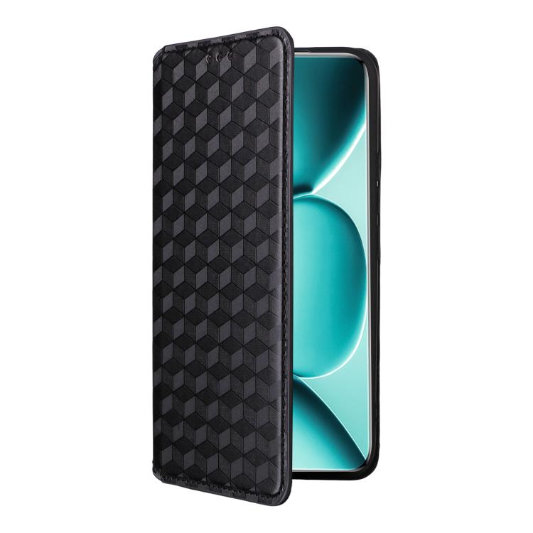 Cubic Grid Texture Flip Leather Phone Case, For Redmi Note 15 Pro 5G Global 163.6mm, For Redmi 15 5G Global / 15 4G SEA 169mm, For Redmi 15 5G / 4G EU 171mm, For Redmi A5 4G 173.3mm, For Redmi A5 4G 171.7mm / Xiaomi Poco C71, For Redmi Note 14 4G 164.8...