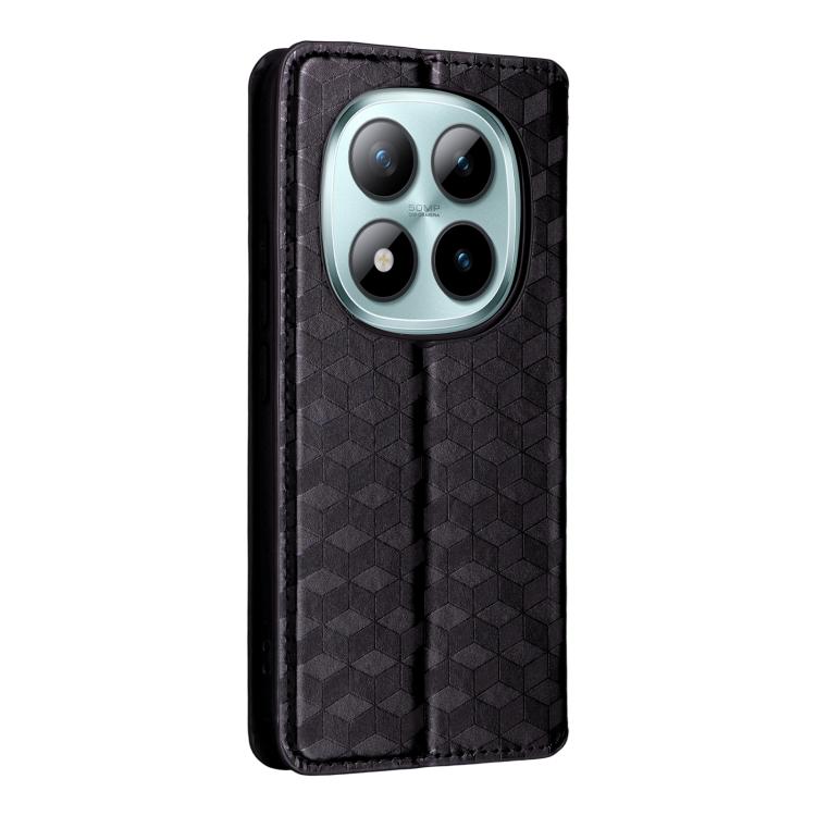 Cubic Grid Texture Flip Leather Phone Case, For Redmi Note 15 Pro 5G Global 163.6mm, For Redmi 15 5G Global / 15 4G SEA 169mm, For Redmi 15 5G / 4G EU 171mm, For Redmi A5 4G 173.3mm, For Redmi A5 4G 171.7mm / Xiaomi Poco C71, For Redmi Note 14 4G 164.8...
