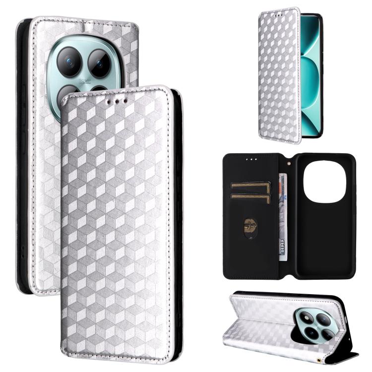 Cubic Grid Texture Flip Leather Phone Case, For Redmi A7 Pro 171mm / Poco C85x 5G, For Redmi 15a 5G, For Redmi Turbo 5 Max / Poco X8 Pro Max, For Redmi Turbo 5 5G / Poco X8 Pro 5G, For Redmi Note 15 Pro+ 5G 163.3mm/Poco M8 Pro 5G                       ...