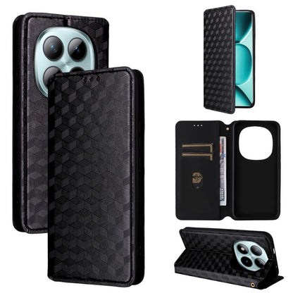 Cubic Grid Texture Flip Leather Phone Case, For Redmi A7 Pro 171mm / Poco C85x 5G, For Redmi 15a 5G, For Redmi Turbo 5 Max / Poco X8 Pro Max, For Redmi Turbo 5 5G / Poco X8 Pro 5G, For Redmi Note 15 Pro+ 5G 163.3mm/Poco M8 Pro 5G                       ...