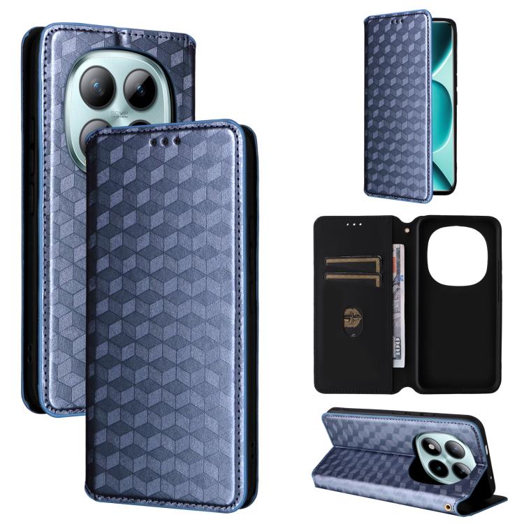 Cubic Grid Texture Flip Leather Phone Case, For Redmi A7 Pro 171mm / Poco C85x 5G, For Redmi 15a 5G, For Redmi Turbo 5 Max / Poco X8 Pro Max, For Redmi Turbo 5 5G / Poco X8 Pro 5G, For Redmi Note 15 Pro+ 5G 163.3mm/Poco M8 Pro 5G                       ...