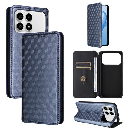 Cubic Grid Texture Flip Leather Phone Case, For Redmi A7 Pro 171mm / Poco C85x 5G, For Redmi 15a 5G, For Redmi Turbo 5 Max / Poco X8 Pro Max, For Redmi Turbo 5 5G / Poco X8 Pro 5G, For Redmi Note 15 Pro+ 5G 163.3mm/Poco M8 Pro 5G                       ...