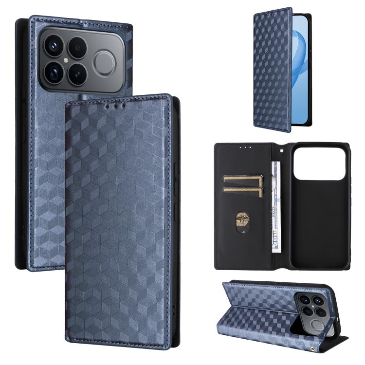 Cubic Grid Texture Flip Leather Phone Case, For Redmi A7 Pro 171mm / Poco C85x 5G, For Redmi 15a 5G, For Redmi Turbo 5 Max / Poco X8 Pro Max, For Redmi Turbo 5 5G / Poco X8 Pro 5G, For Redmi Note 15 Pro+ 5G 163.3mm/Poco M8 Pro 5G                       ...