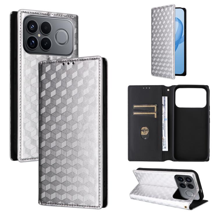 Cubic Grid Texture Flip Leather Phone Case, For Redmi A7 Pro 171mm / Poco C85x 5G, For Redmi 15a 5G, For Redmi Turbo 5 Max / Poco X8 Pro Max, For Redmi Turbo 5 5G / Poco X8 Pro 5G, For Redmi Note 15 Pro+ 5G 163.3mm/Poco M8 Pro 5G                       ...