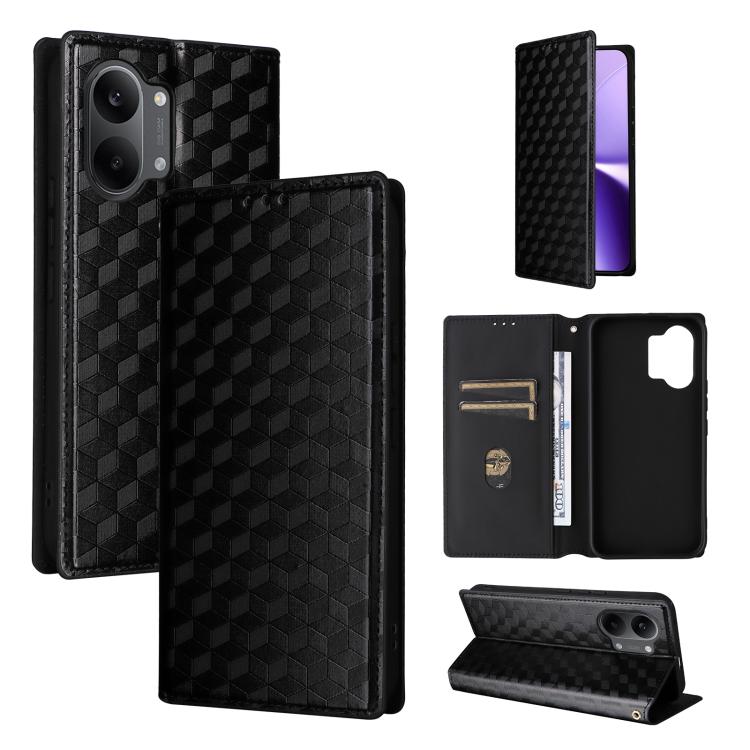 Cubic Grid Texture Flip Leather Phone Case, For Redmi A7 Pro 171mm / Poco C85x 5G, For Redmi 15a 5G, For Redmi Turbo 5 Max / Poco X8 Pro Max, For Redmi Turbo 5 5G / Poco X8 Pro 5G, For Redmi Note 15 Pro+ 5G 163.3mm/Poco M8 Pro 5G                       ...