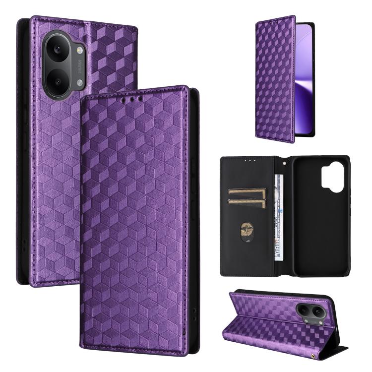 Cubic Grid Texture Flip Leather Phone Case, For Redmi A7 Pro 171mm / Poco C85x 5G, For Redmi 15a 5G, For Redmi Turbo 5 Max / Poco X8 Pro Max, For Redmi Turbo 5 5G / Poco X8 Pro 5G, For Redmi Note 15 Pro+ 5G 163.3mm/Poco M8 Pro 5G                       ...