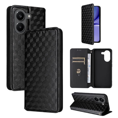Cubic Grid Texture Flip Leather Phone Case, For Redmi A7 Pro 171mm / Poco C85x 5G, For Redmi 15a 5G, For Redmi Turbo 5 Max / Poco X8 Pro Max, For Redmi Turbo 5 5G / Poco X8 Pro 5G, For Redmi Note 15 Pro+ 5G 163.3mm/Poco M8 Pro 5G                       ...