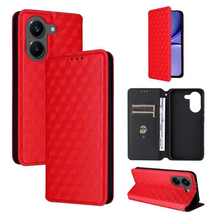Cubic Grid Texture Flip Leather Phone Case, For Redmi A7 Pro 171mm / Poco C85x 5G, For Redmi 15a 5G, For Redmi Turbo 5 Max / Poco X8 Pro Max, For Redmi Turbo 5 5G / Poco X8 Pro 5G, For Redmi Note 15 Pro+ 5G 163.3mm/Poco M8 Pro 5G                       ...