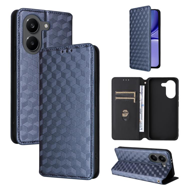 Cubic Grid Texture Flip Leather Phone Case, For Redmi A7 Pro 171mm / Poco C85x 5G, For Redmi 15a 5G, For Redmi Turbo 5 Max / Poco X8 Pro Max, For Redmi Turbo 5 5G / Poco X8 Pro 5G, For Redmi Note 15 Pro+ 5G 163.3mm/Poco M8 Pro 5G                       ...