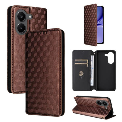 Cubic Grid Texture Flip Leather Phone Case, For Redmi A7 Pro 171mm / Poco C85x 5G, For Redmi 15a 5G, For Redmi Turbo 5 Max / Poco X8 Pro Max, For Redmi Turbo 5 5G / Poco X8 Pro 5G, For Redmi Note 15 Pro+ 5G 163.3mm/Poco M8 Pro 5G                       ...