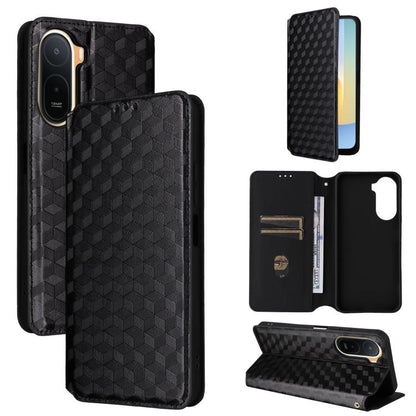 Cubic Grid Texture Flip Leather Phone Case, For Redmi A7 Pro 171mm / Poco C85x 5G, For Redmi 15a 5G, For Redmi Turbo 5 Max / Poco X8 Pro Max, For Redmi Turbo 5 5G / Poco X8 Pro 5G, For Redmi Note 15 Pro+ 5G 163.3mm/Poco M8 Pro 5G                       ...