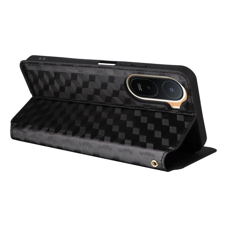 Cubic Grid Texture Flip Leather Phone Case, For Redmi A7 Pro 171mm / Poco C85x 5G, For Redmi 15a 5G, For Redmi Turbo 5 Max / Poco X8 Pro Max, For Redmi Turbo 5 5G / Poco X8 Pro 5G, For Redmi Note 15 Pro+ 5G 163.3mm/Poco M8 Pro 5G                       ...