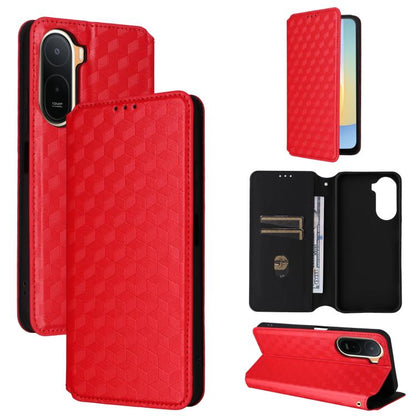 Cubic Grid Texture Flip Leather Phone Case, For Redmi A7 Pro 171mm / Poco C85x 5G, For Redmi 15a 5G, For Redmi Turbo 5 Max / Poco X8 Pro Max, For Redmi Turbo 5 5G / Poco X8 Pro 5G, For Redmi Note 15 Pro+ 5G 163.3mm/Poco M8 Pro 5G                       ...