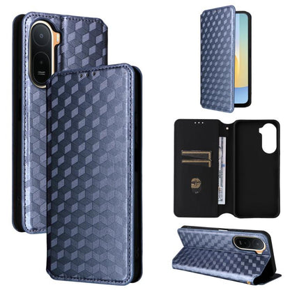 Cubic Grid Texture Flip Leather Phone Case, For Redmi A7 Pro 171mm / Poco C85x 5G, For Redmi 15a 5G, For Redmi Turbo 5 Max / Poco X8 Pro Max, For Redmi Turbo 5 5G / Poco X8 Pro 5G, For Redmi Note 15 Pro+ 5G 163.3mm/Poco M8 Pro 5G                       ...