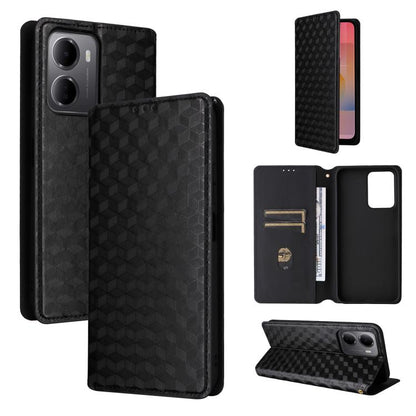 Cubic Grid Texture Flip Leather Phone Case, For Redmi A7 Pro 171mm / Poco C85x 5G, For Redmi 15a 5G, For Redmi Turbo 5 Max / Poco X8 Pro Max, For Redmi Turbo 5 5G / Poco X8 Pro 5G, For Redmi Note 15 Pro+ 5G 163.3mm/Poco M8 Pro 5G                       ...