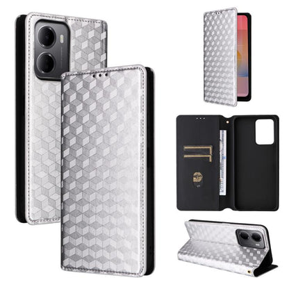 Cubic Grid Texture Flip Leather Phone Case, For Redmi A7 Pro 171mm / Poco C85x 5G, For Redmi 15a 5G, For Redmi Turbo 5 Max / Poco X8 Pro Max, For Redmi Turbo 5 5G / Poco X8 Pro 5G, For Redmi Note 15 Pro+ 5G 163.3mm/Poco M8 Pro 5G                       ...