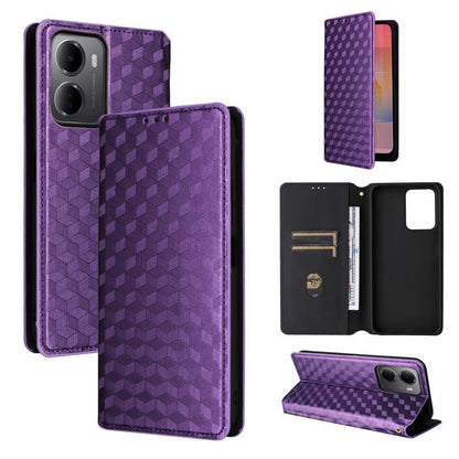 Cubic Grid Texture Flip Leather Phone Case, For Redmi A7 Pro 171mm / Poco C85x 5G, For Redmi 15a 5G, For Redmi Turbo 5 Max / Poco X8 Pro Max, For Redmi Turbo 5 5G / Poco X8 Pro 5G, For Redmi Note 15 Pro+ 5G 163.3mm/Poco M8 Pro 5G                       ...