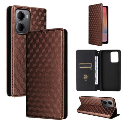 Cubic Grid Texture Flip Leather Phone Case, For Redmi A7 Pro 171mm / Poco C85x 5G, For Redmi 15a 5G, For Redmi Turbo 5 Max / Poco X8 Pro Max, For Redmi Turbo 5 5G / Poco X8 Pro 5G, For Redmi Note 15 Pro+ 5G 163.3mm/Poco M8 Pro 5G                       ...
