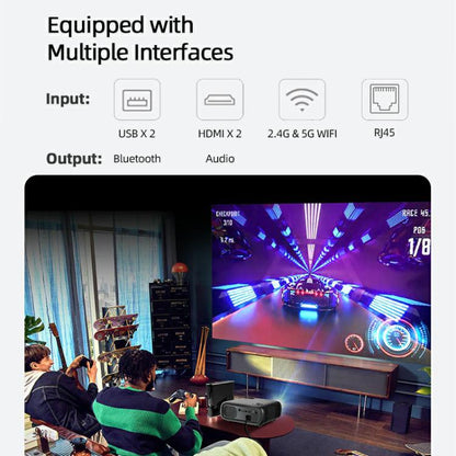 AUN AKEY9S 1080P 1000ANSI Autofocus WIFI Display Smart Projector, US Plug, UK Plug, AU Plug, EU Plug