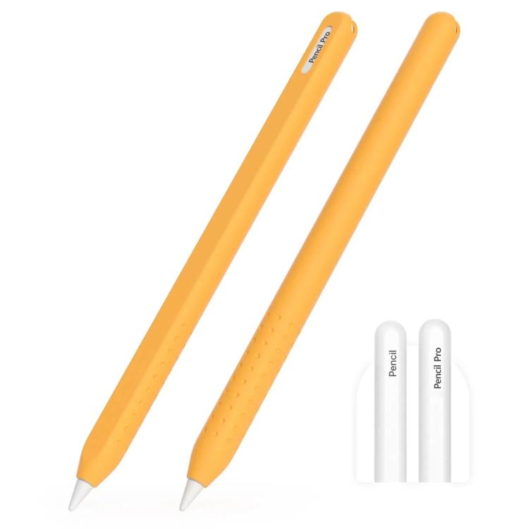 Integrated Anti-roll Silicone Protective Stylus Pen Case, For Apple Pencil 2 / Pro