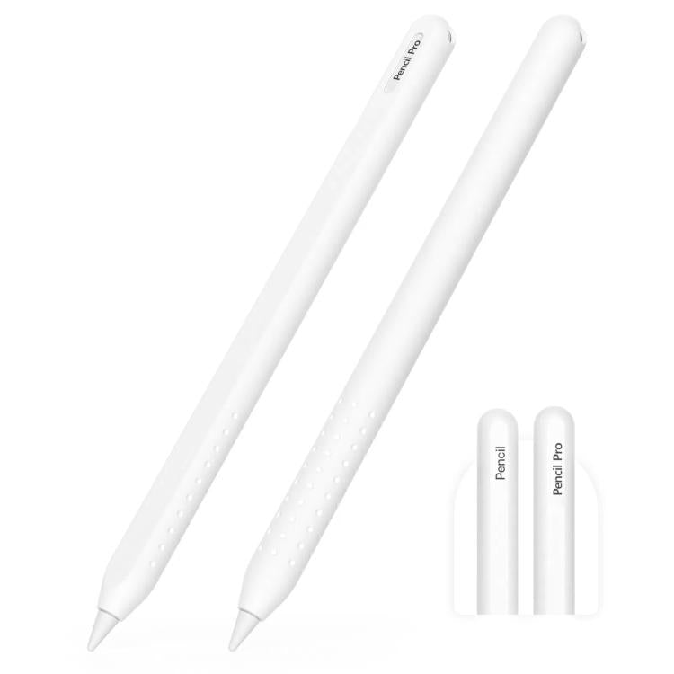 Integrated Anti-roll Silicone Protective Stylus Pen Case, For Apple Pencil 2 / Pro