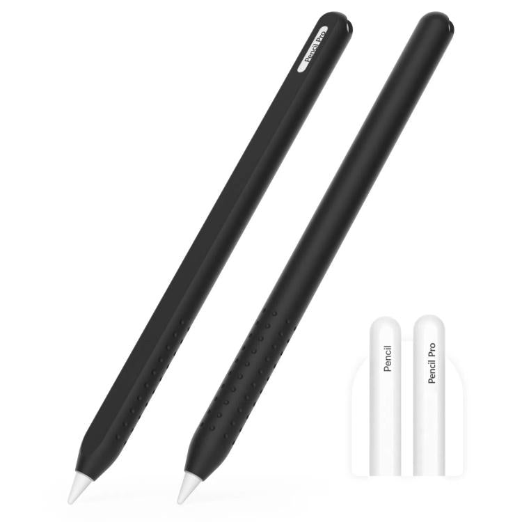Integrated Anti-roll Silicone Protective Stylus Pen Case, For Apple Pencil 2 / Pro
