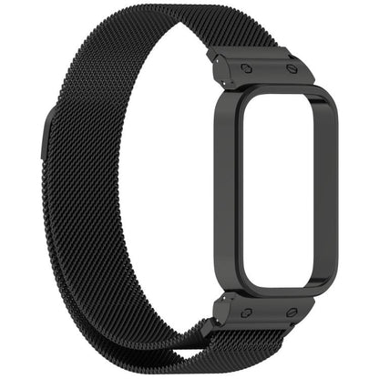 Bracelet de montre xDfind Milan magnétique en métal intégré au cadre pour Xiaomi Band 10 Pro/9 Pro/Redmi Watch 6/5/4, pour Redmi Band 3 / Xiaomi Smart Band 9 Active, pour Redmi Band 2 / Xiaomi Smart Band 8 Active