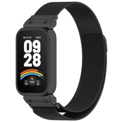 Bracelet de montre xDfind Milan magnétique en métal intégré au cadre pour Xiaomi Band 10 Pro/9 Pro/Redmi Watch 6/5/4, pour Redmi Band 3 / Xiaomi Smart Band 9 Active, pour Redmi Band 2 / Xiaomi Smart Band 8 Active
