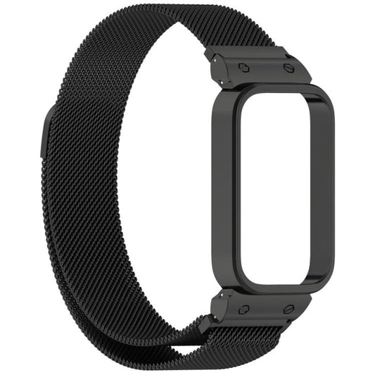 xDfind Watch Frame Integrated Milan Magnetic Metal Watch Band, For Xiaomi Band 10 Pro/9 Pro/Redmi Watch 6/5/4, For Redmi Band 3 / Xiaomi Smart Band 9 Active, For Redmi Band 2 / Xiaomi Smart Band 8 Active
