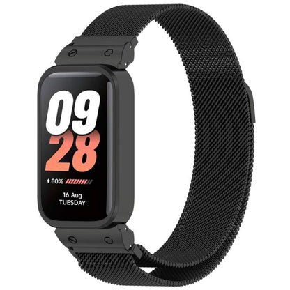 Bracelet de montre xDfind Milan magnétique en métal intégré au cadre pour Xiaomi Band 10 Pro/9 Pro/Redmi Watch 6/5/4, pour Redmi Band 3 / Xiaomi Smart Band 9 Active, pour Redmi Band 2 / Xiaomi Smart Band 8 Active