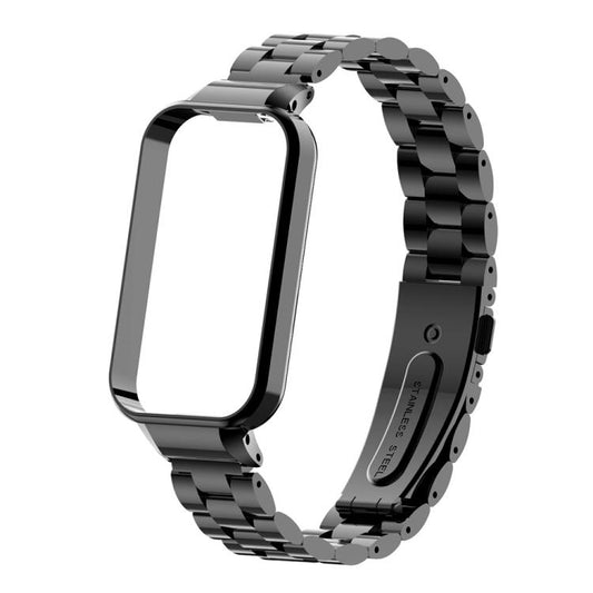 xDfind Watch Frame Integrated Three Beads Metal Watch Band, For Redmi Band 3 / Xiaomi Smart Band 9 Active, For Redmi Band 2 / Xiaomi Smart Band 8 Active, For Xiaomi Mi Band 8 Pro