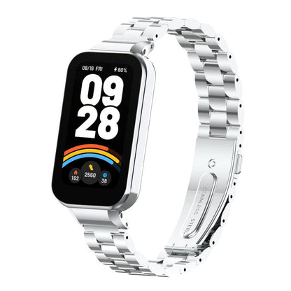 xDfind Watch Frame Integrated Three Beads Metal Watch Band, For Redmi Band 3 / Xiaomi Smart Band 9 Active, For Redmi Band 2 / Xiaomi Smart Band 8 Active, For Xiaomi Mi Band 8 Pro