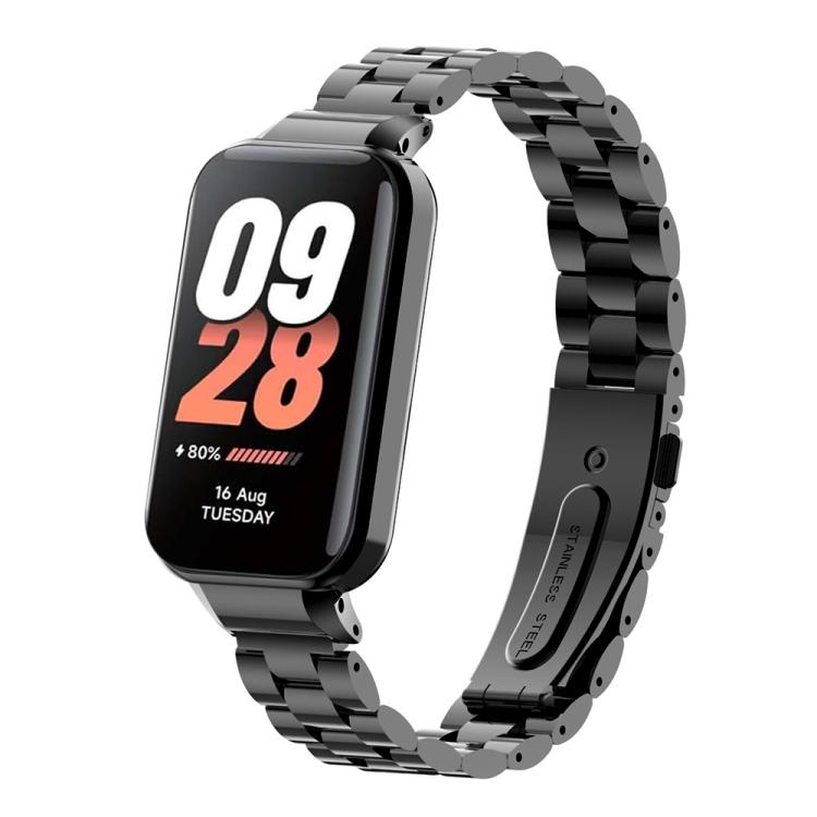 xDfind Watch Frame Integrated Three Beads Metal Watch Band, For Redmi Band 3 / Xiaomi Smart Band 9 Active, For Redmi Band 2 / Xiaomi Smart Band 8 Active, For Xiaomi Mi Band 8 Pro