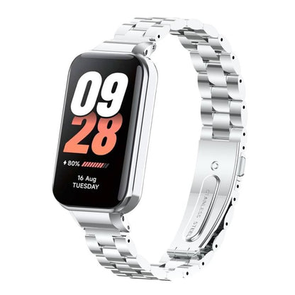 xDfind Watch Frame Integrated Three Beads Metal Watch Band, For Redmi Band 3 / Xiaomi Smart Band 9 Active, For Redmi Band 2 / Xiaomi Smart Band 8 Active, For Xiaomi Mi Band 8 Pro