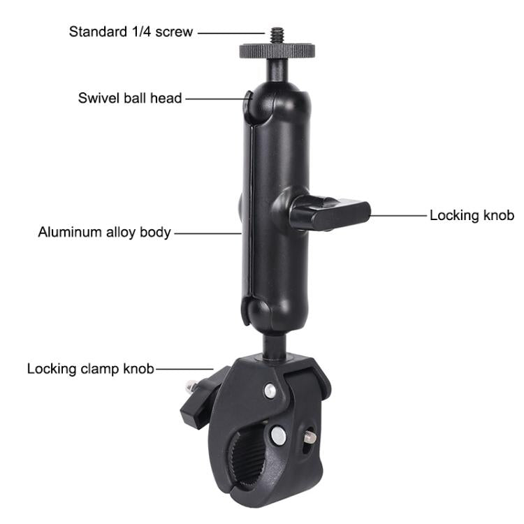 Universal Action Camera Bicycle Handlebar Clamp, S 15.5cm, M 20cm, L 24cm