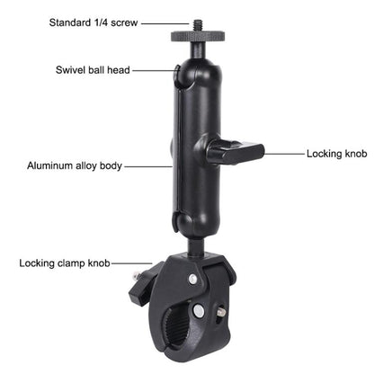 Universal Action Camera Bicycle Handlebar Clamp, S 15.5cm, M 20cm, L 24cm