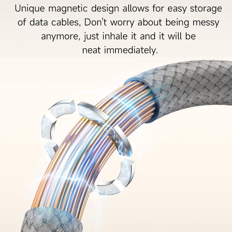 TOTU CB-13-PD 27W USB-C / Type-C to 8 Pin Magnetic Fast Charge Data Cable, 1m