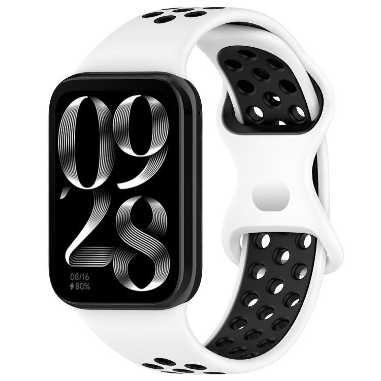 xDfind Dual Color Butterfly Buckle Silicone Watch Band, For Xiaomi Band 10 Pro/9 Pro/Redmi Watch 6/5/4