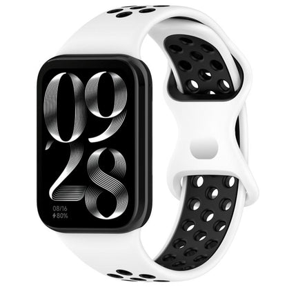 xDfind Dual Color Butterfly Buckle Silicone Watch Band, For Xiaomi Band 10 Pro/9 Pro/Redmi Watch 6/5/4