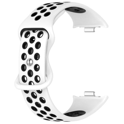 xDfind Dual Color Butterfly Buckle Silicone Watch Band, For Xiaomi Band 10 Pro/9 Pro/Redmi Watch 6/5/4