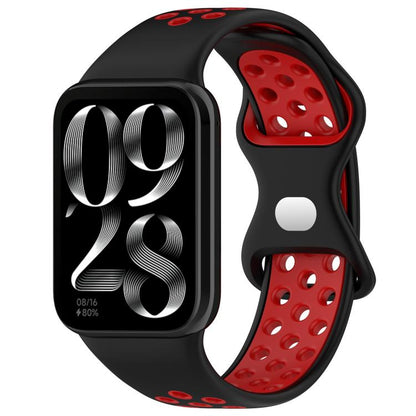 xDfind Dual Color Butterfly Buckle Silicone Watch Band, For Xiaomi Band 10 Pro/9 Pro/Redmi Watch 6/5/4