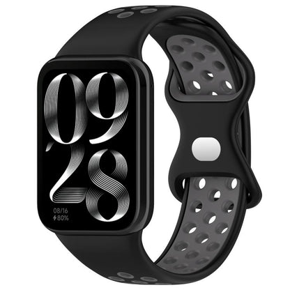 xDfind Dual Color Butterfly Buckle Silicone Watch Band, For Xiaomi Band 10 Pro/9 Pro/Redmi Watch 6/5/4