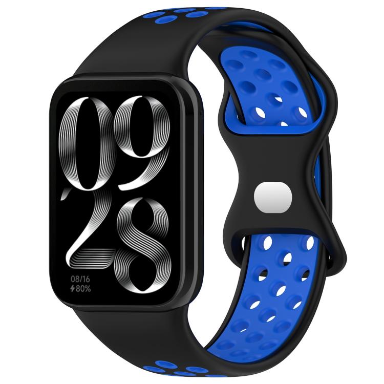 xDfind Dual Color Butterfly Buckle Silicone Watch Band, For Xiaomi Band 10 Pro/9 Pro/Redmi Watch 6/5/4